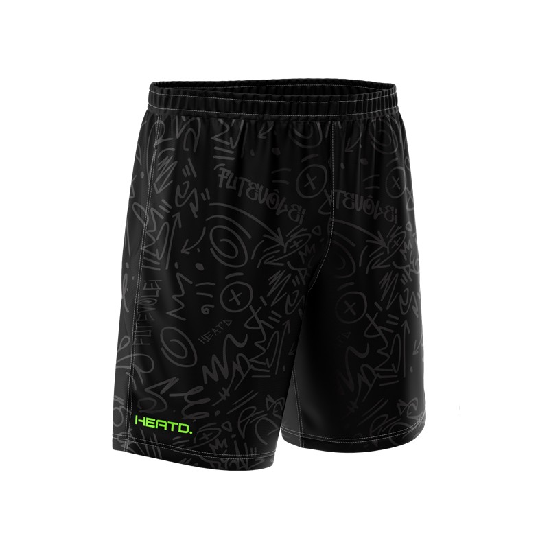 Bermuda Premium Futevôlei Masculina Heatd – Preta e verde